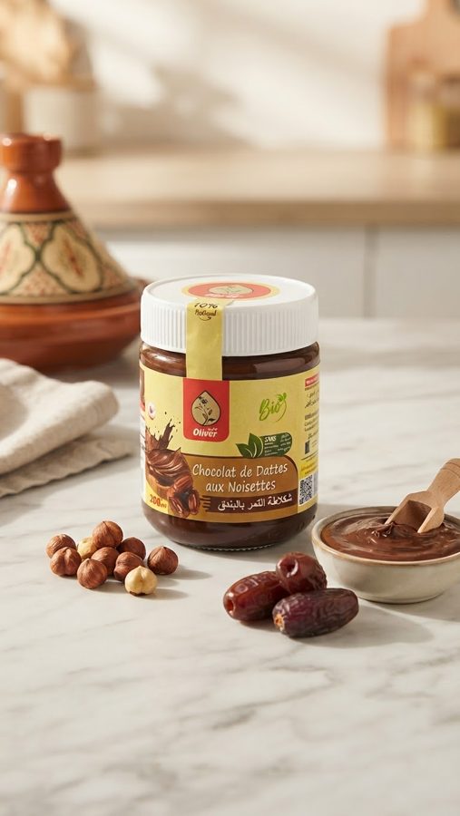 Chocolat de Dattes aux Noisettes